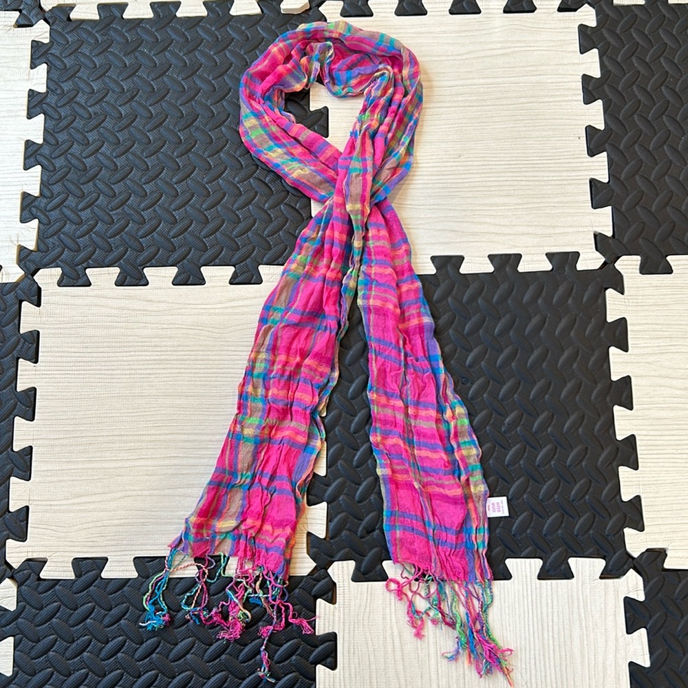 JUSTICE multicolor sheer scarf one size fits most
